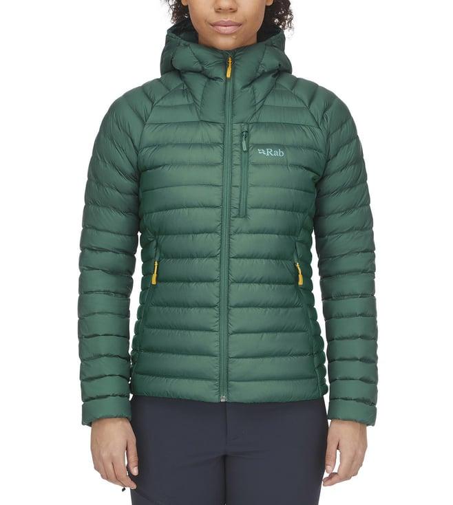 rab green slate & eucalyptus microlight alpine regular fit puffer jacket