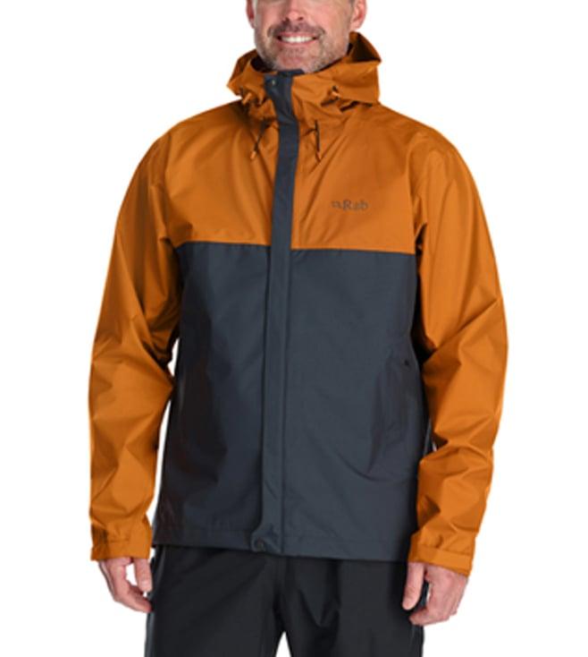 rab marmalade & beluga downpour eco waterproof regular fit windbreaker jacket