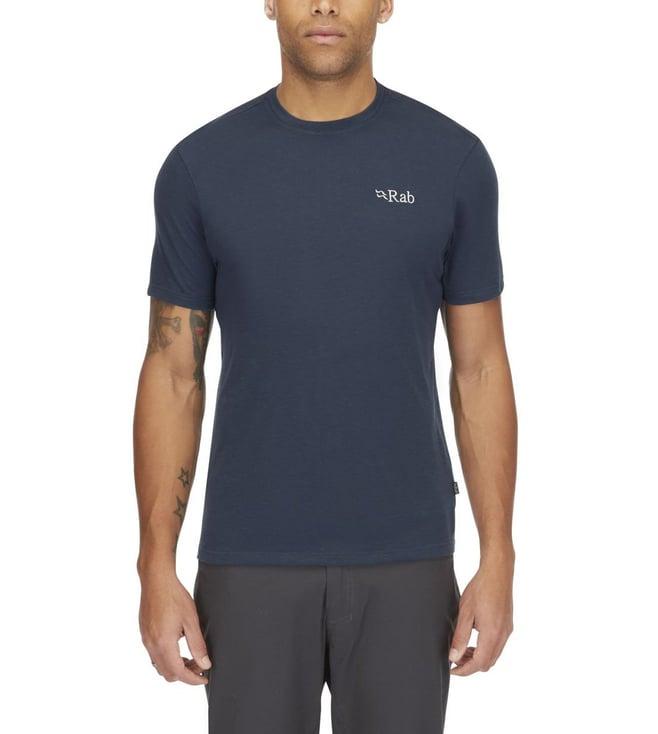 rab tempest blue crimp elevation regular fit t-shirt