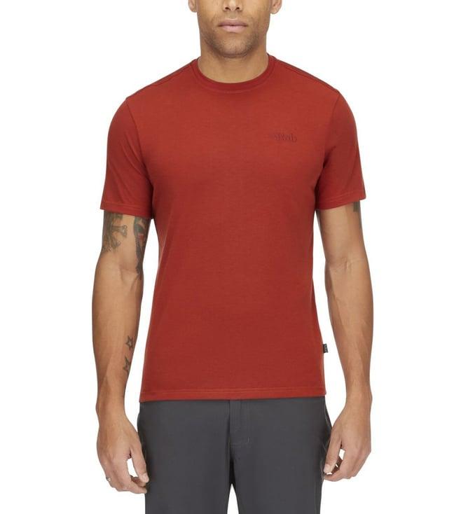 rab tuscan red crimp elevation regular fit t-shirt