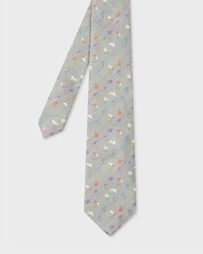 rabbit silk tie