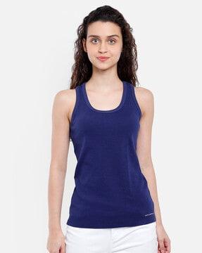 racer-back tank top