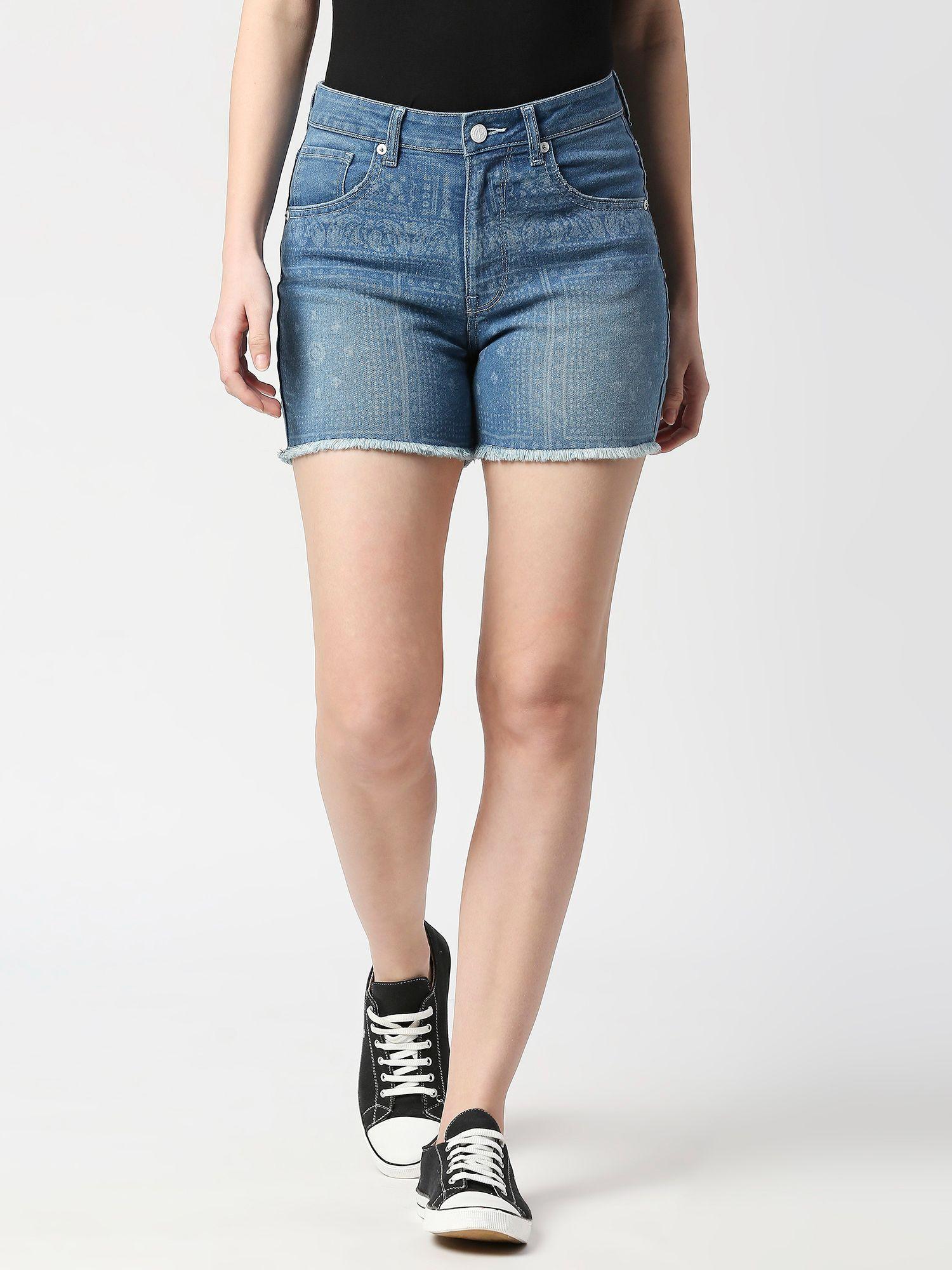 rachel regular fit high waist shorts