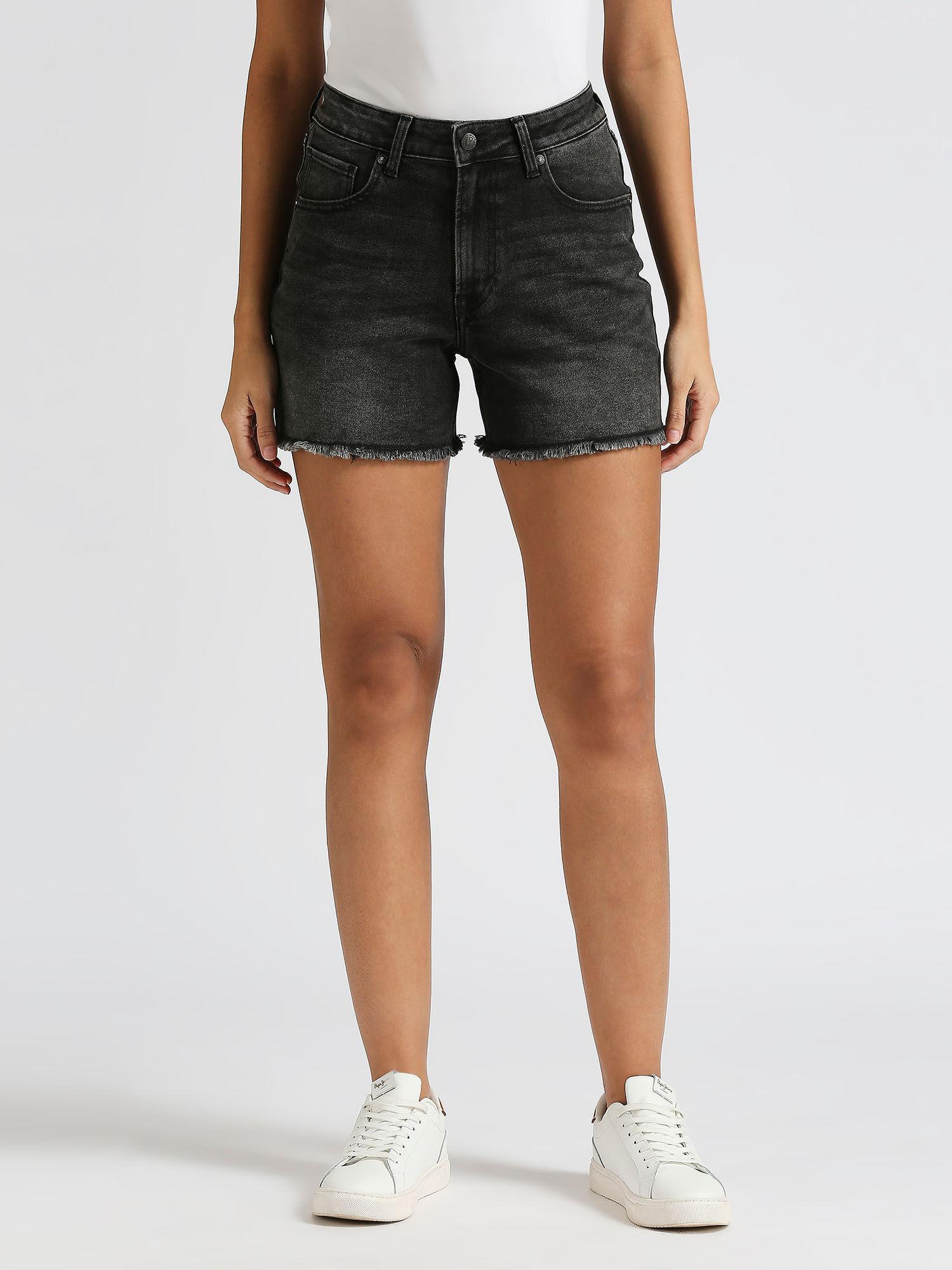 rachel regular fit high waist shorts