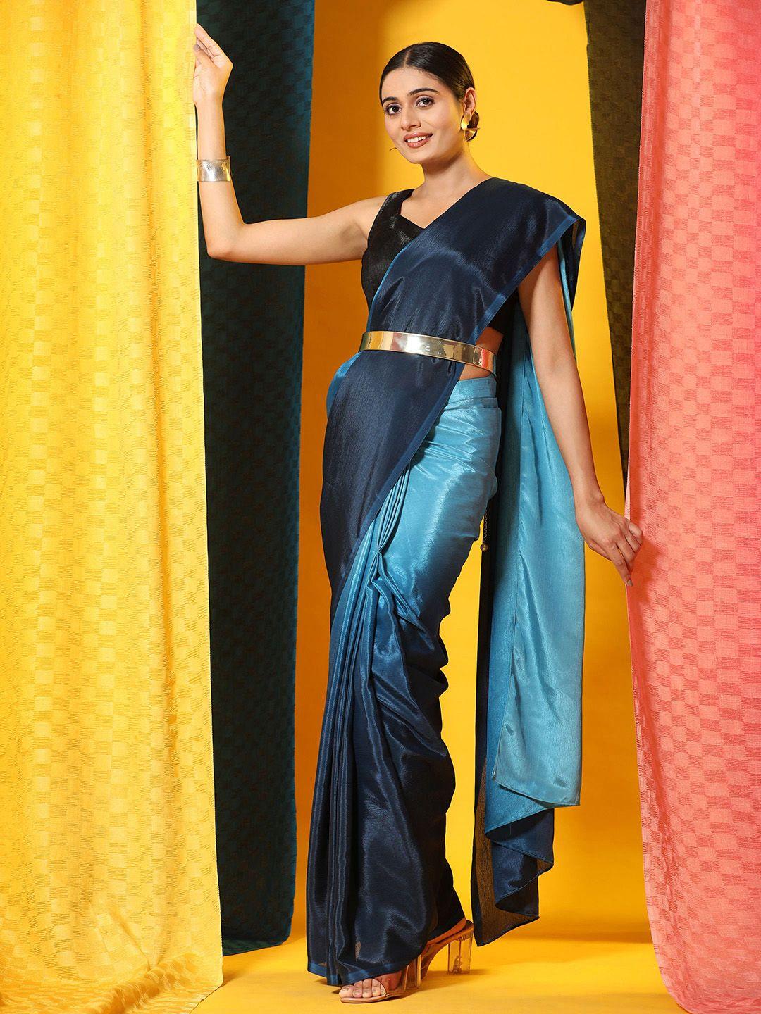 rachna ombre poly chiffon ready to wear saree