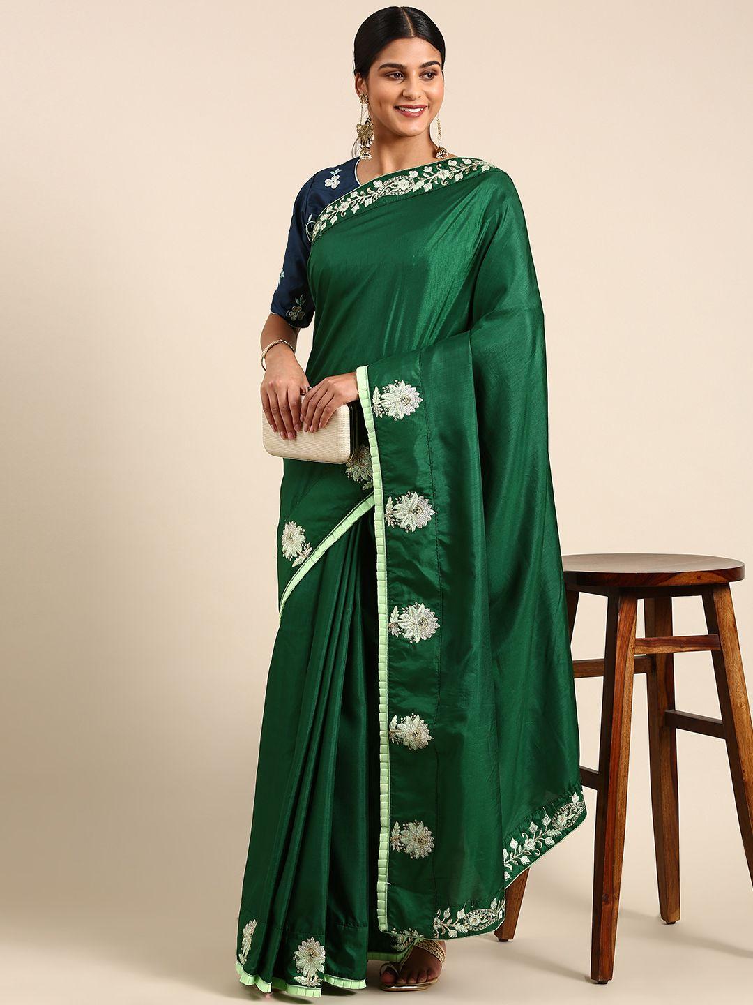 rachna poly silk embroidered saree