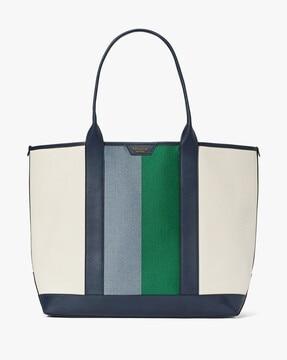 racing stripe large tote bag