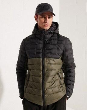 radar quilted mix padded jacket