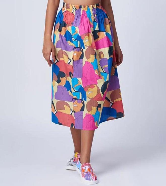 radha raman multi colour the hoi polloi skirt