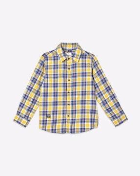 rado checked cotton shirt