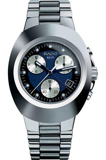 rado diastar original blue dial quartz watch with steel bracelet for men - r12638173-541.0638.3.017