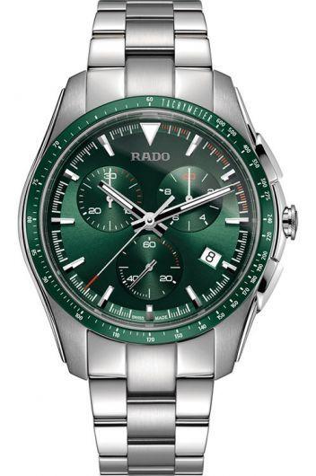 rado hyperchrome green dial quartz watch with steel bracelet for men - r32259313