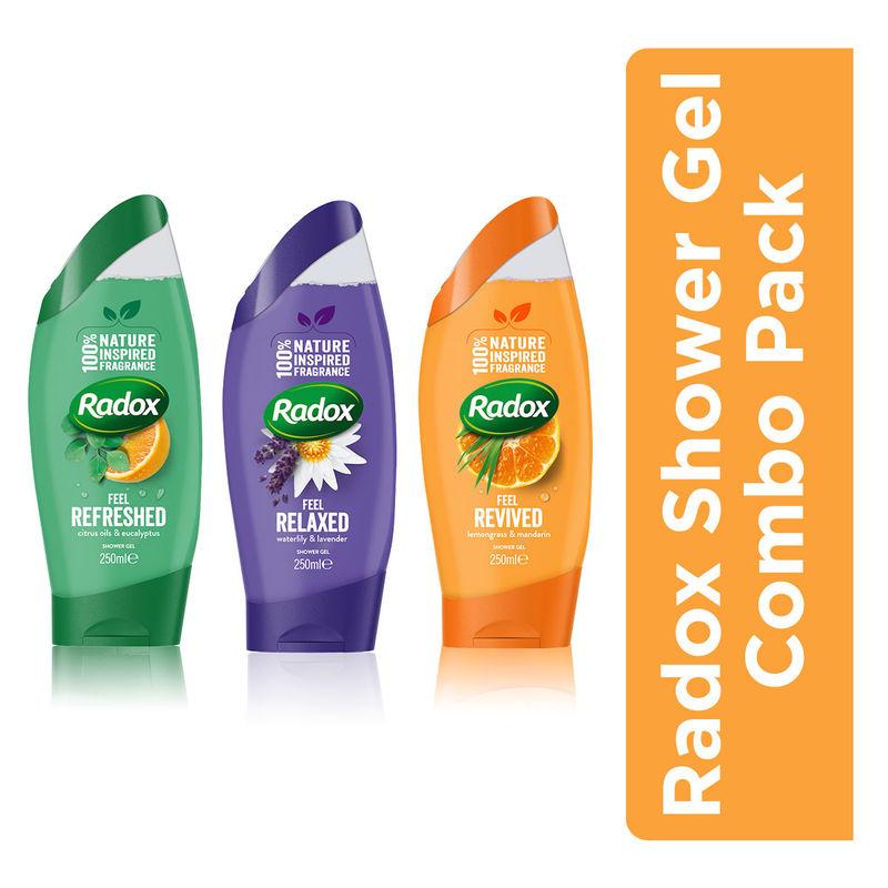 radox bodywash combo - refreshed + relaxed + revived