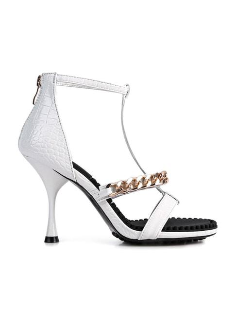 rag-&-co-women's-white-ankle-strap-stilettos