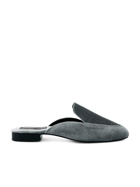 rag & co women's grey mule shoes