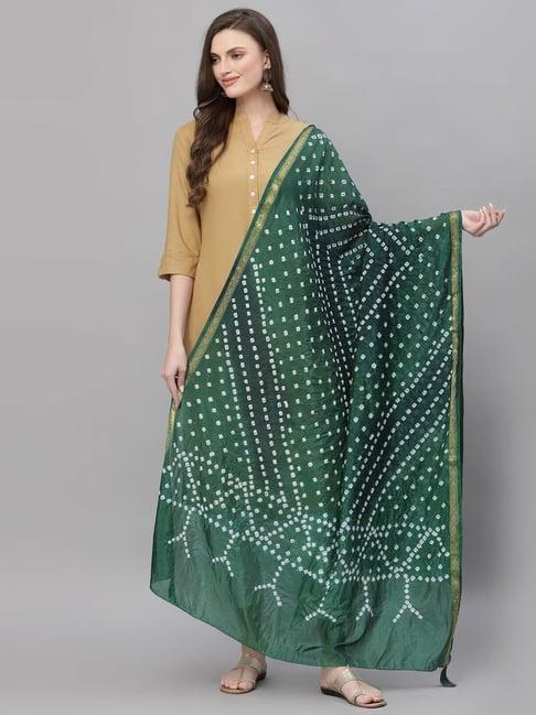 ragavi green printed dupatta