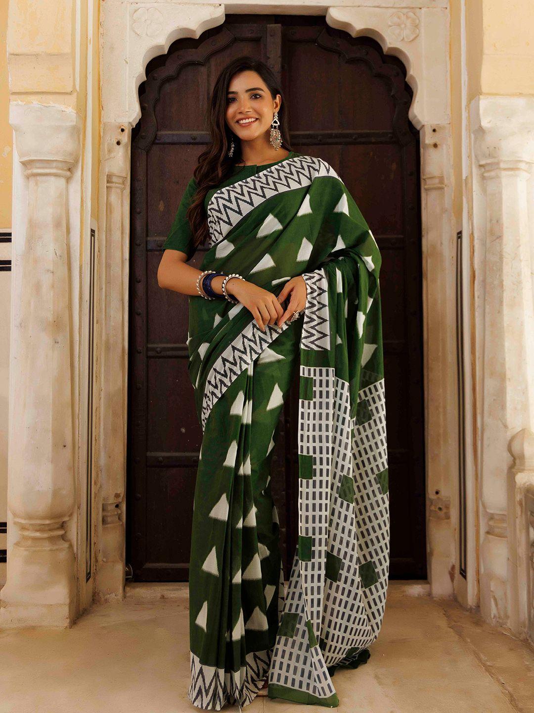 ragavi printed pure cotton saree