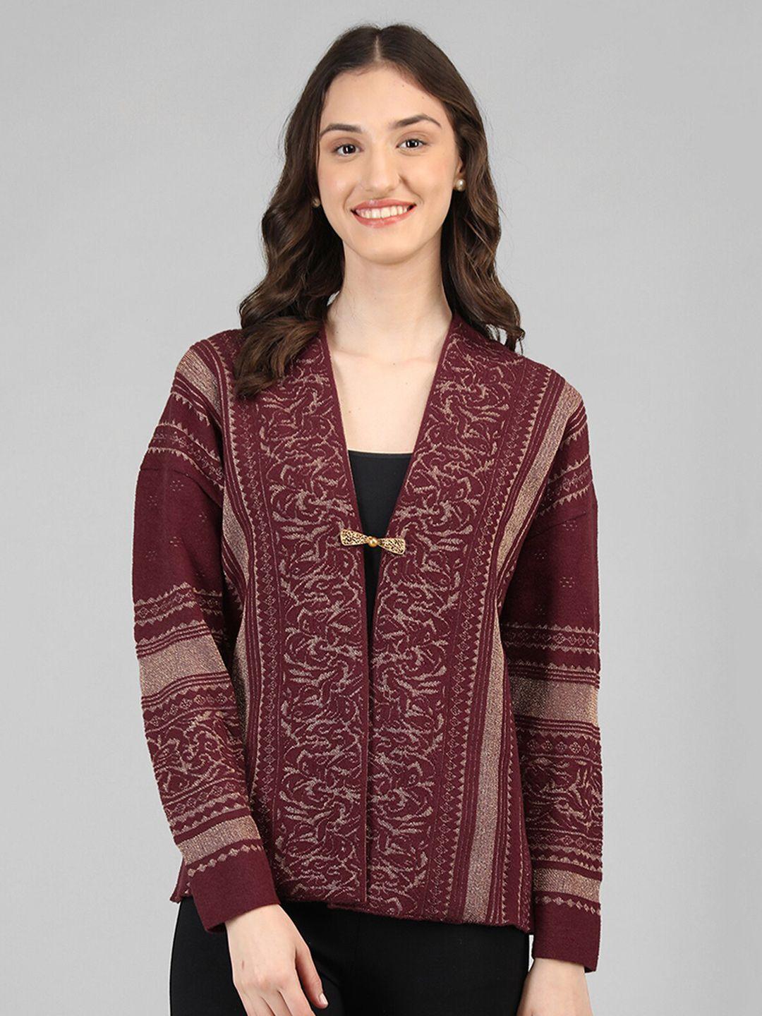 rage ethnic motifs self design acrylic cardigan