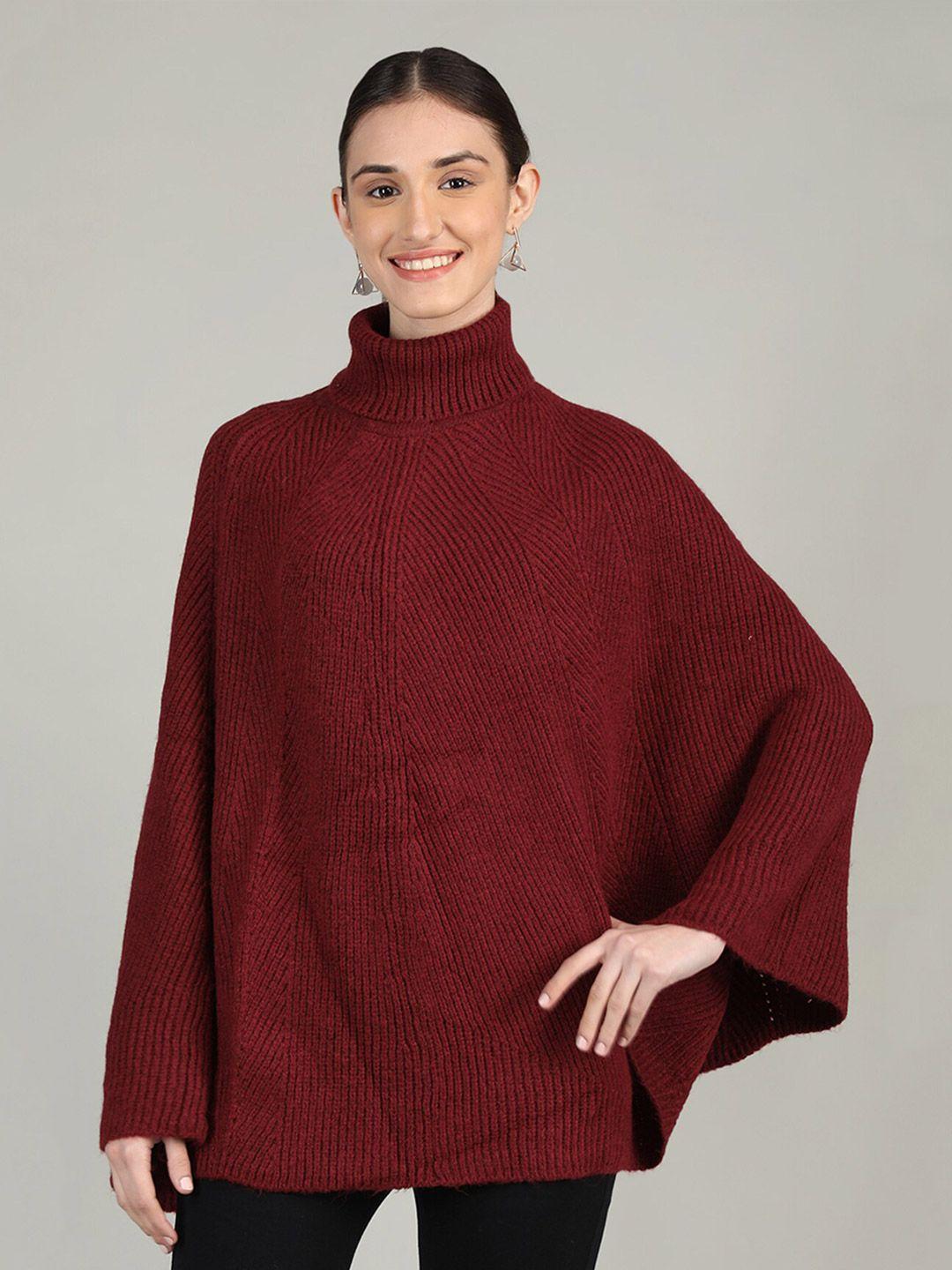 rage ribbed acrylic poncho