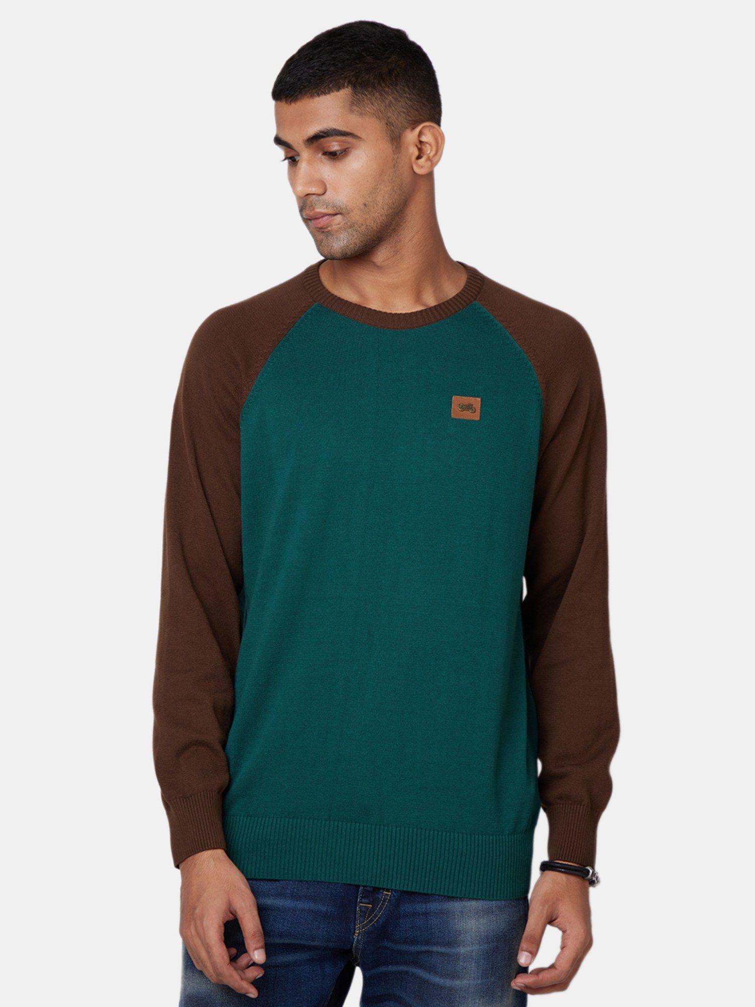 raglan green sweater