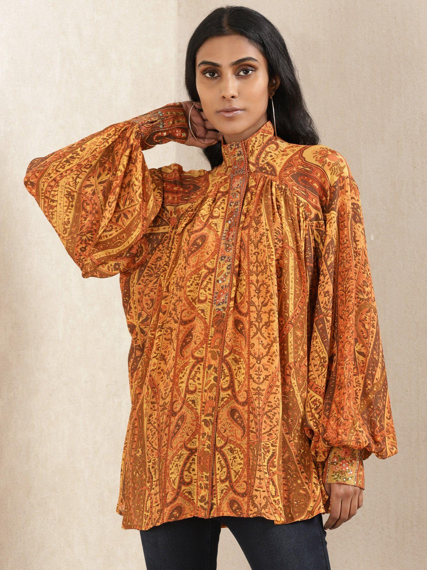 raglan sleeve front open kurti