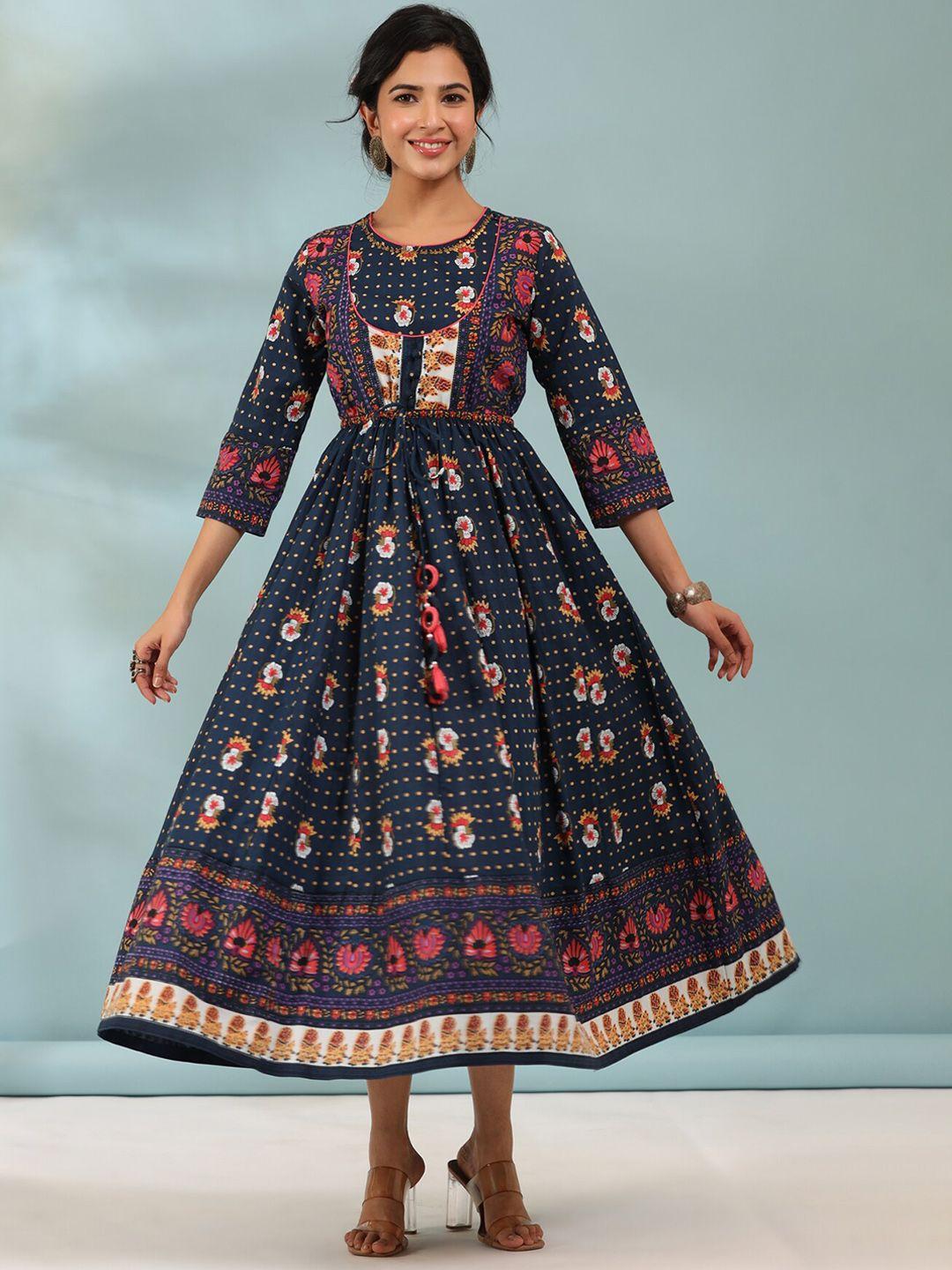 rain & rainbow  printed pure cotton ethnic dresses