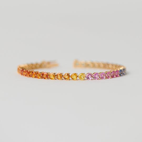 rainbow bracelet heart