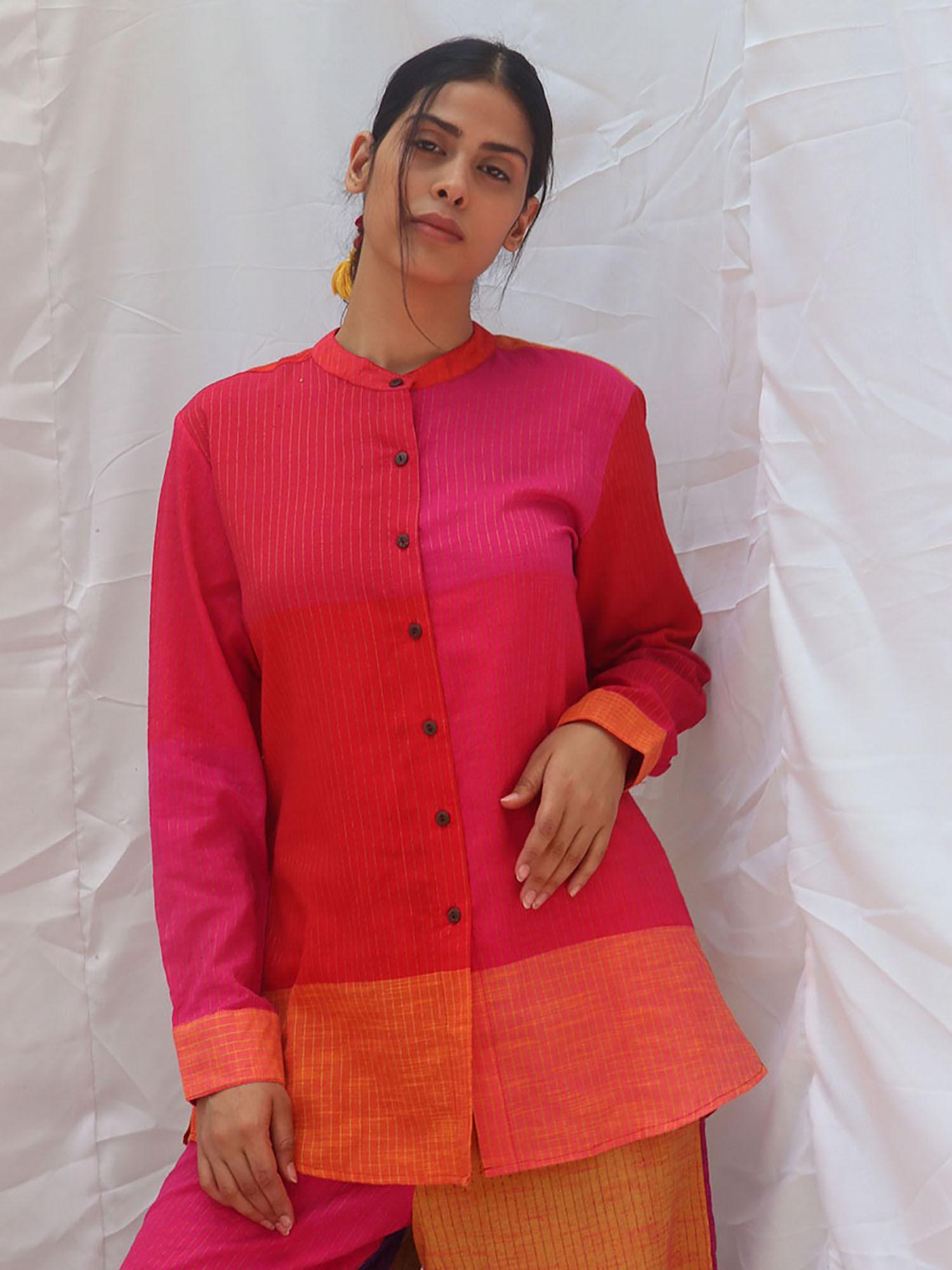 rainbow café gulali handwoven cotton top