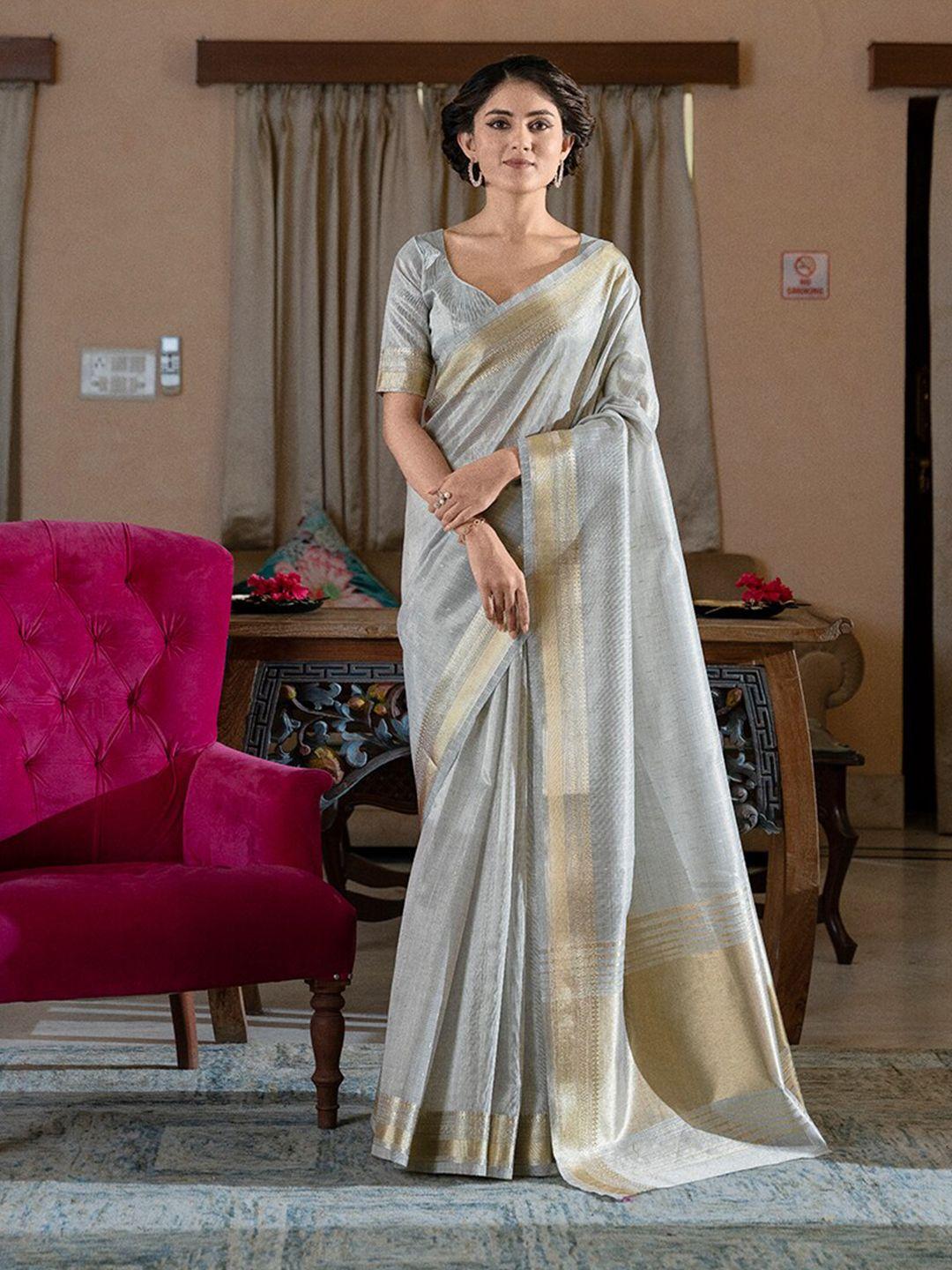 rajgranth zari silk cotton saree