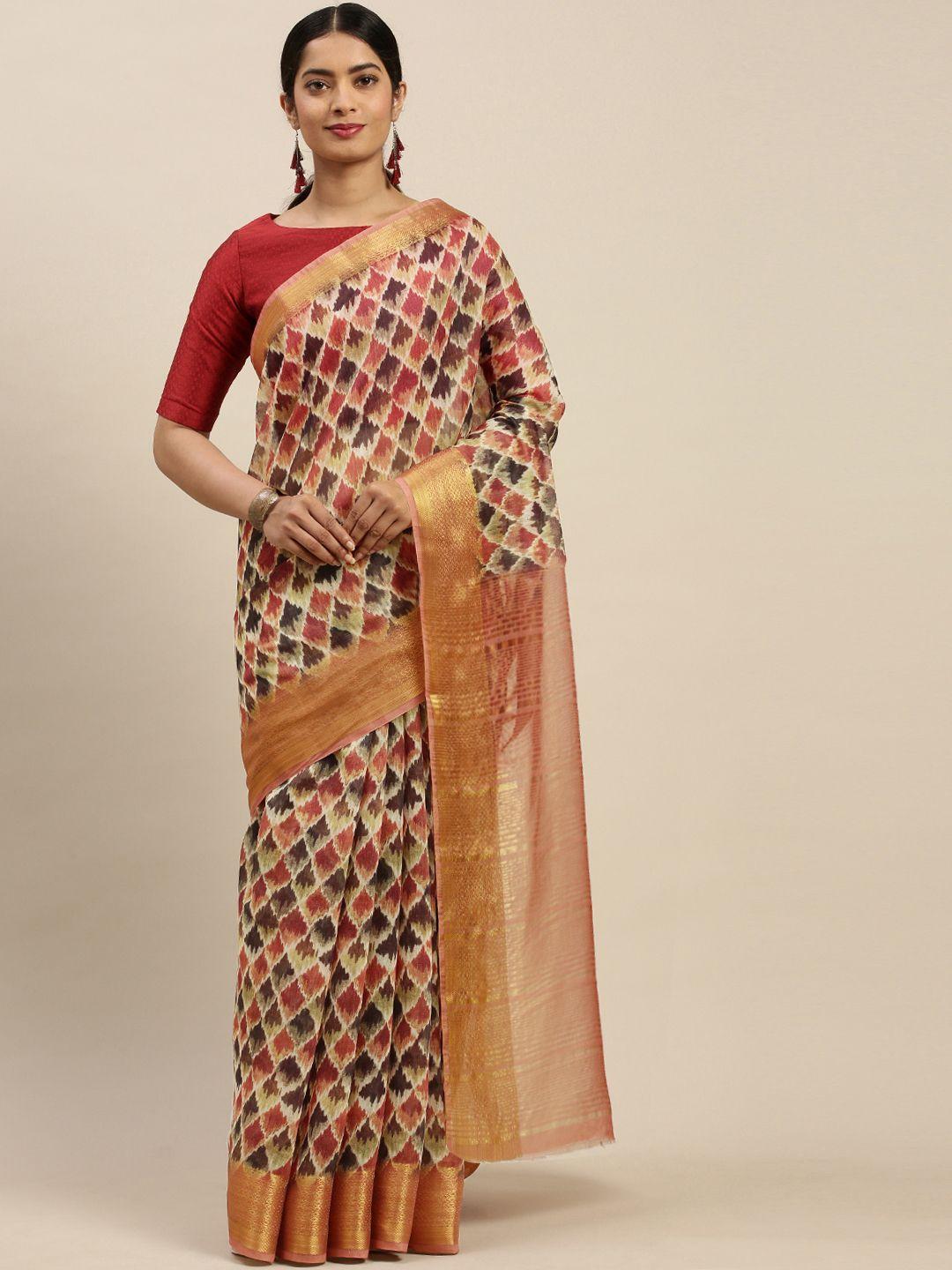 rajnandini multicoloured printed saree