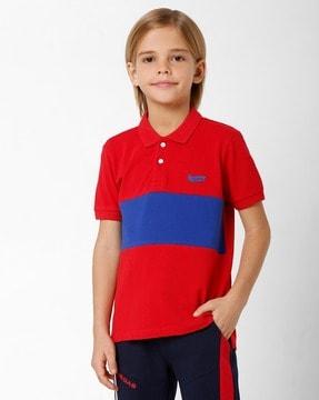 ralph tape in cotton polo t-shirt