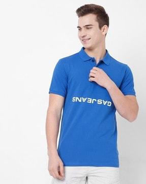 ralph brand print slim fit polo t-shirt