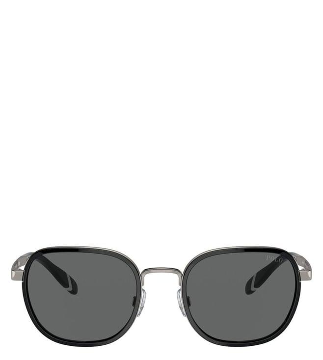 ralph lauren 0ph315192168754 grey uv protected square sunglasses for men