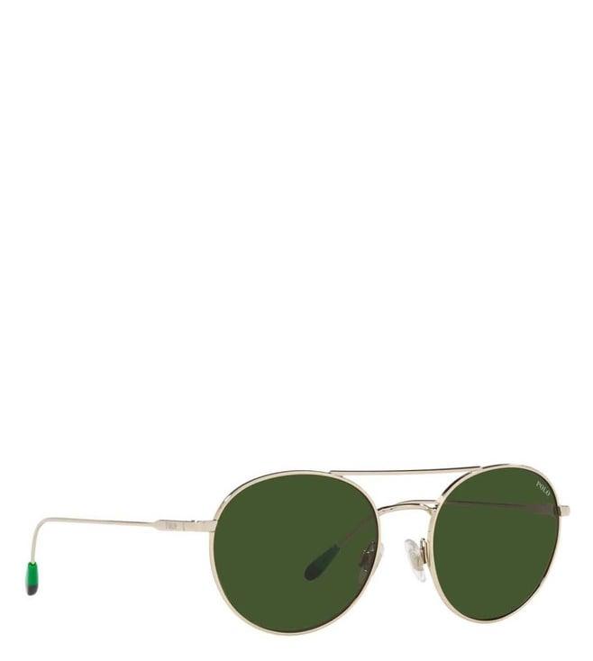 ralph lauren green classic round sunglasses for men