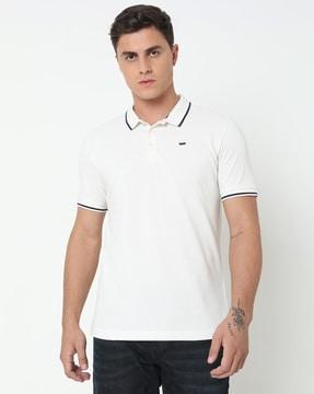 ralph tip regular fit polo t-shirt with short sleeves