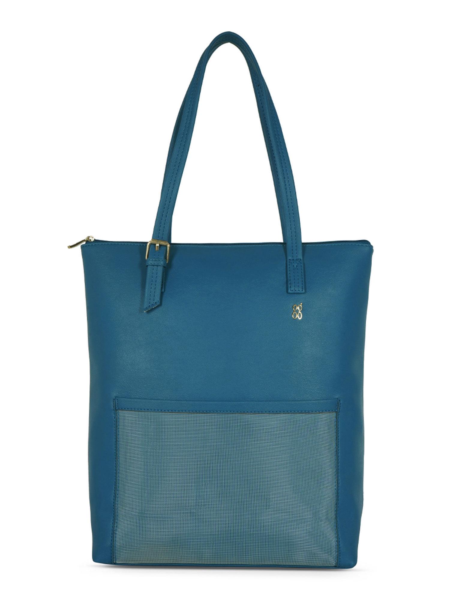 ralphone blue large tote handbag