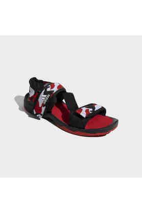 rambadler m synthetic velcro men's sport sandals - red