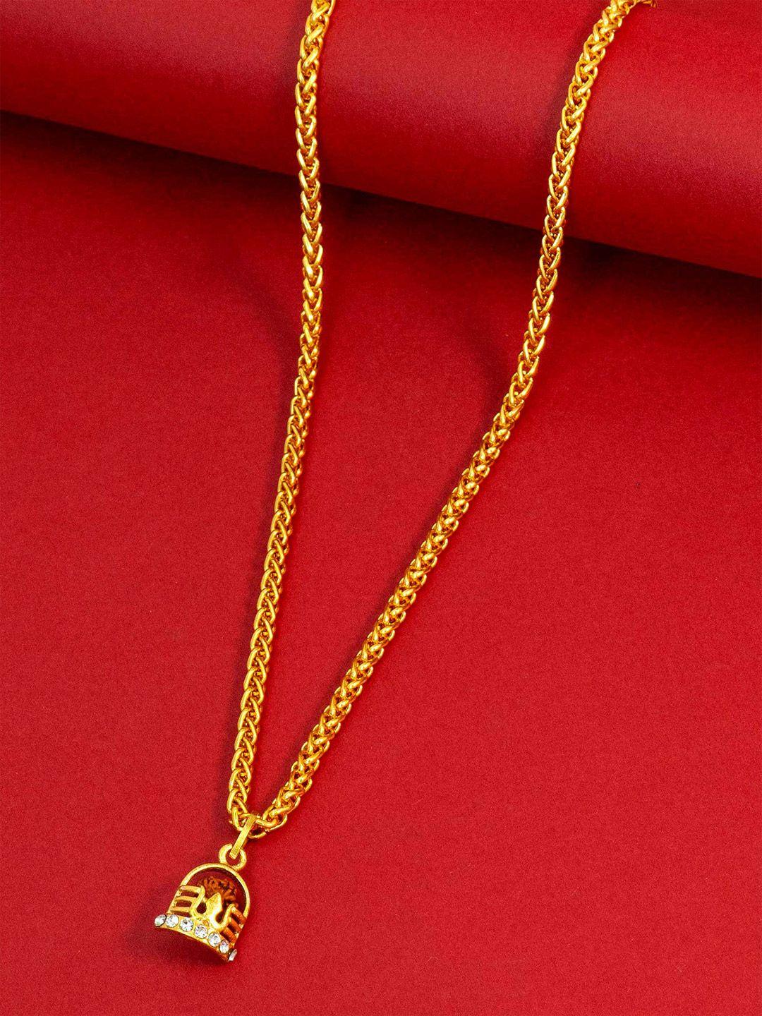 ramdev art fashion jwellery brass gold-plated necklace