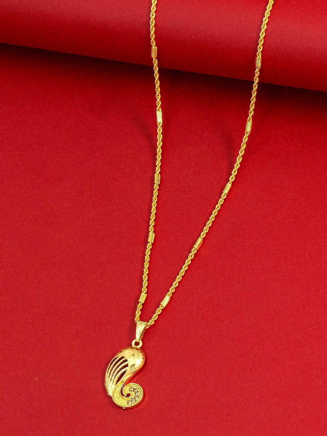 ramdev art fashion jwellery gold-plated minimal brass chain
