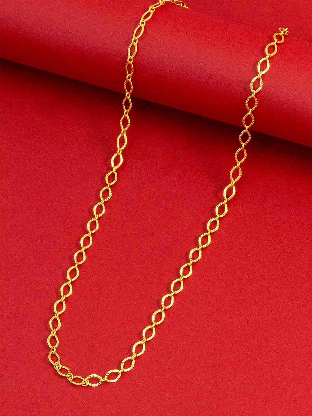 ramdev art fashion jwellery gold-plated minimal necklace