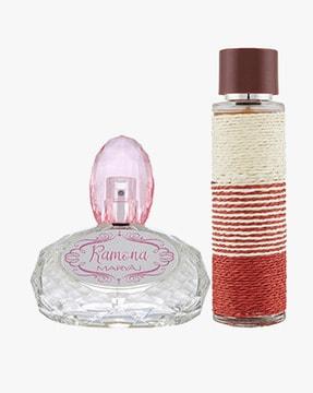 ramona eau de parfum citrus floral perfume 100 ml for women & deuce homme eau de parfum perfume 100 ml for men + 2 parfum testers