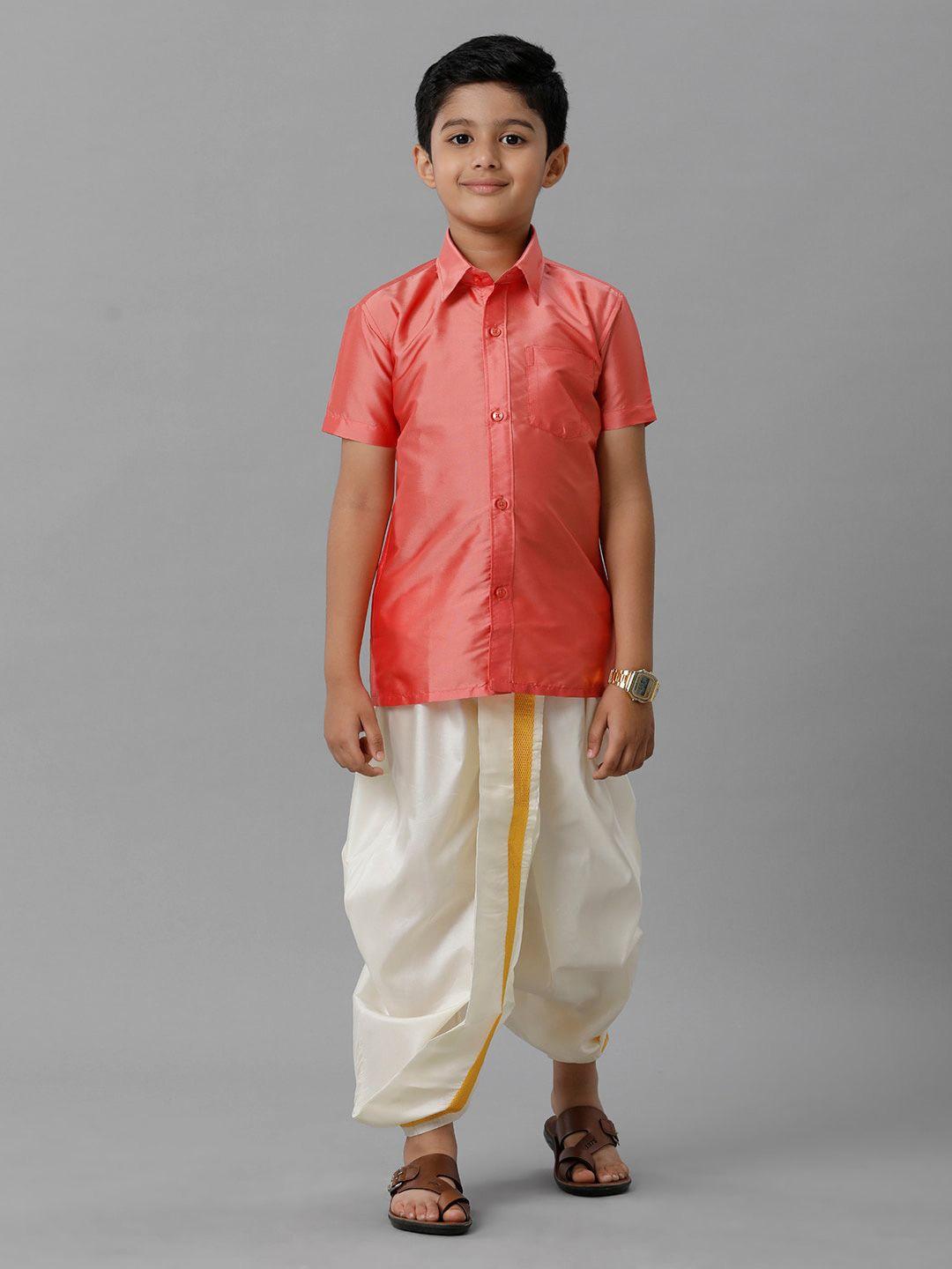 ramraj-boys-shirt-collar-shirt-with-dhoti-pants