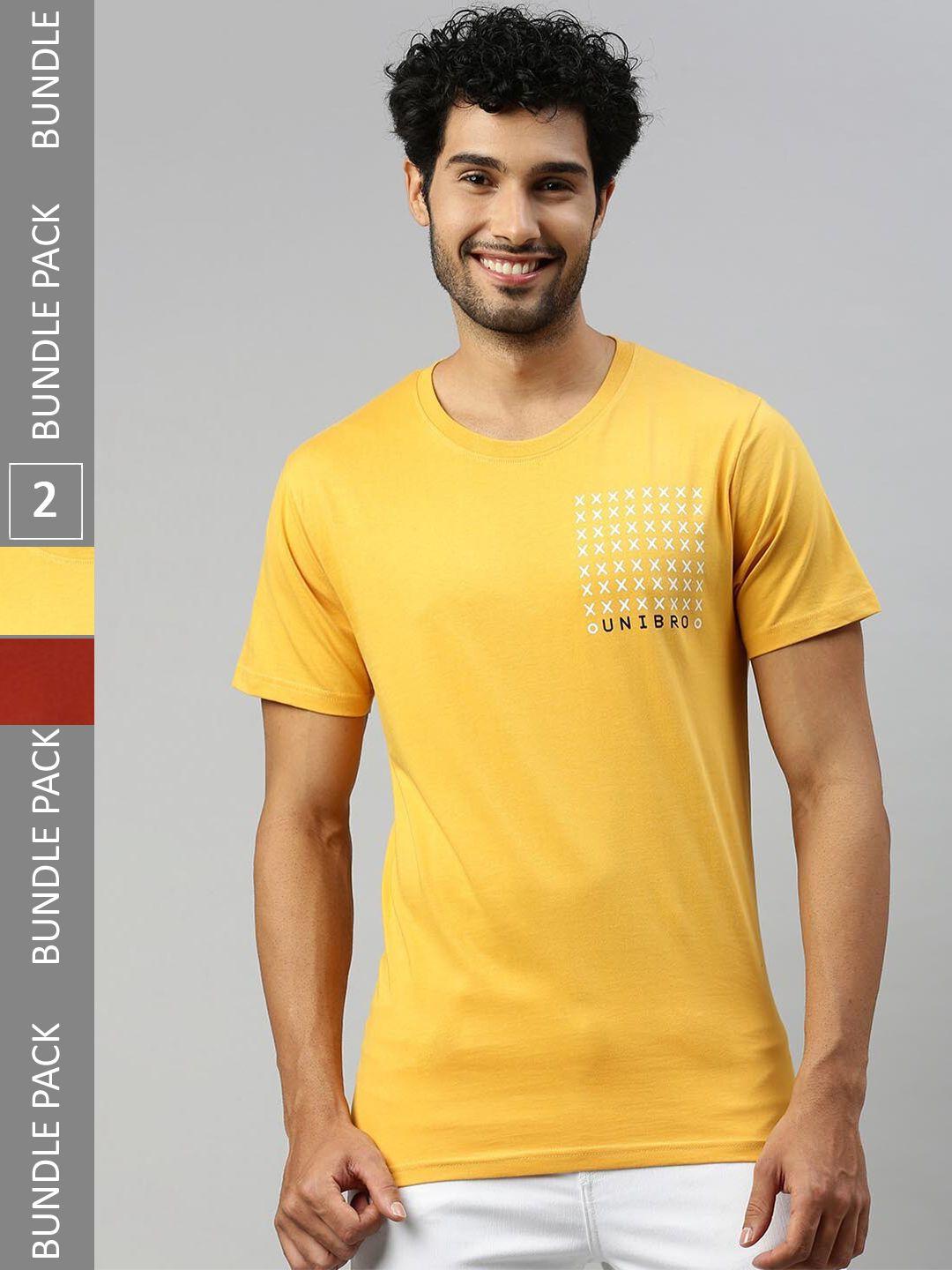 ramraj pack of 2 round neck pure cotton t-shirts