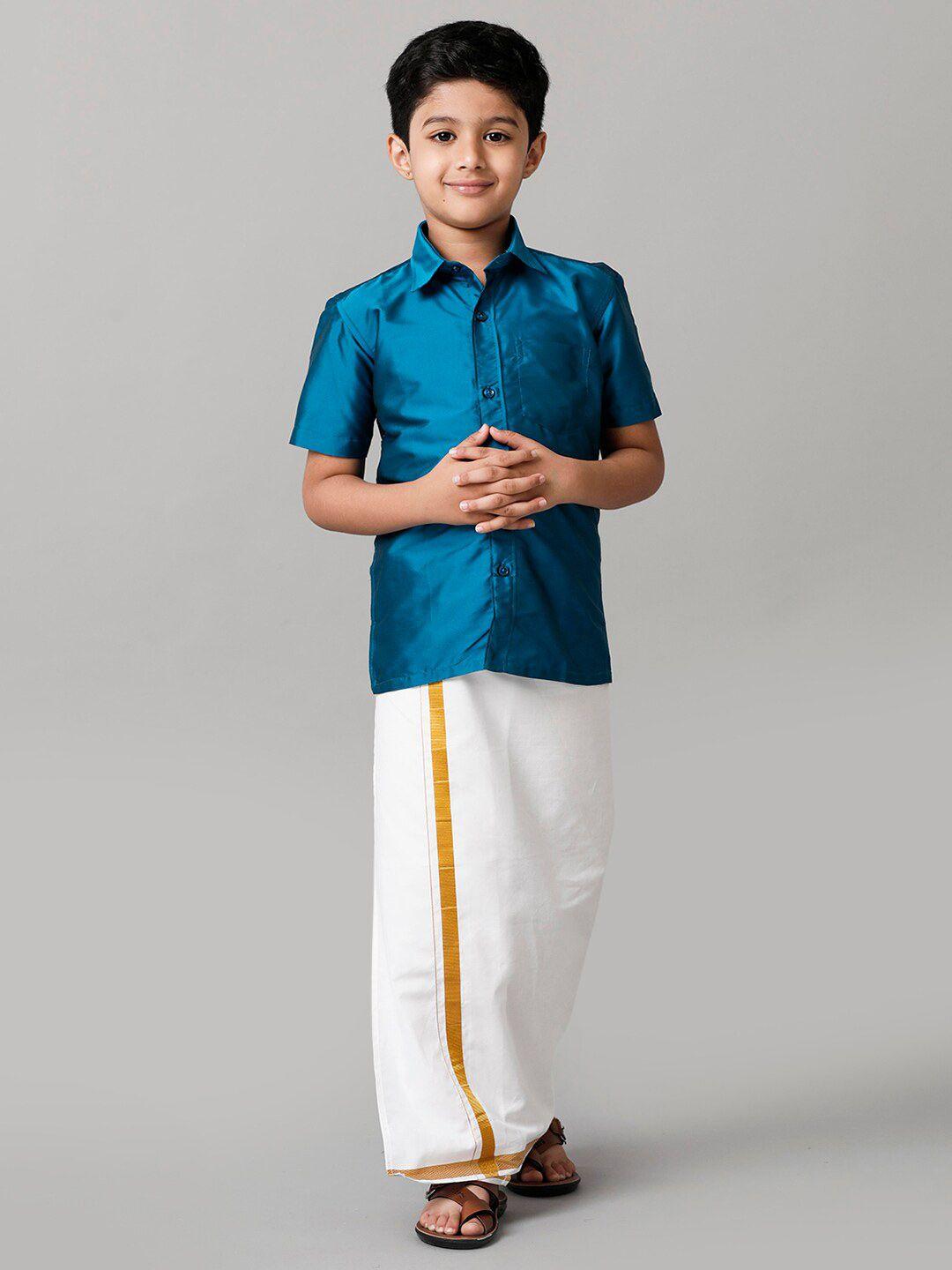 ramraj boys shirt with veshti