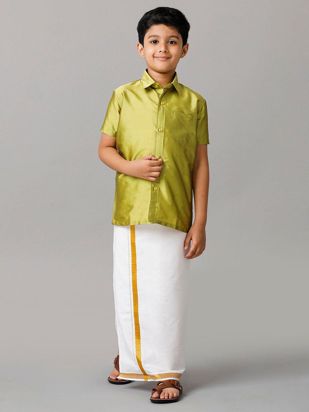 ramraj boys shirt with vesti clothing set