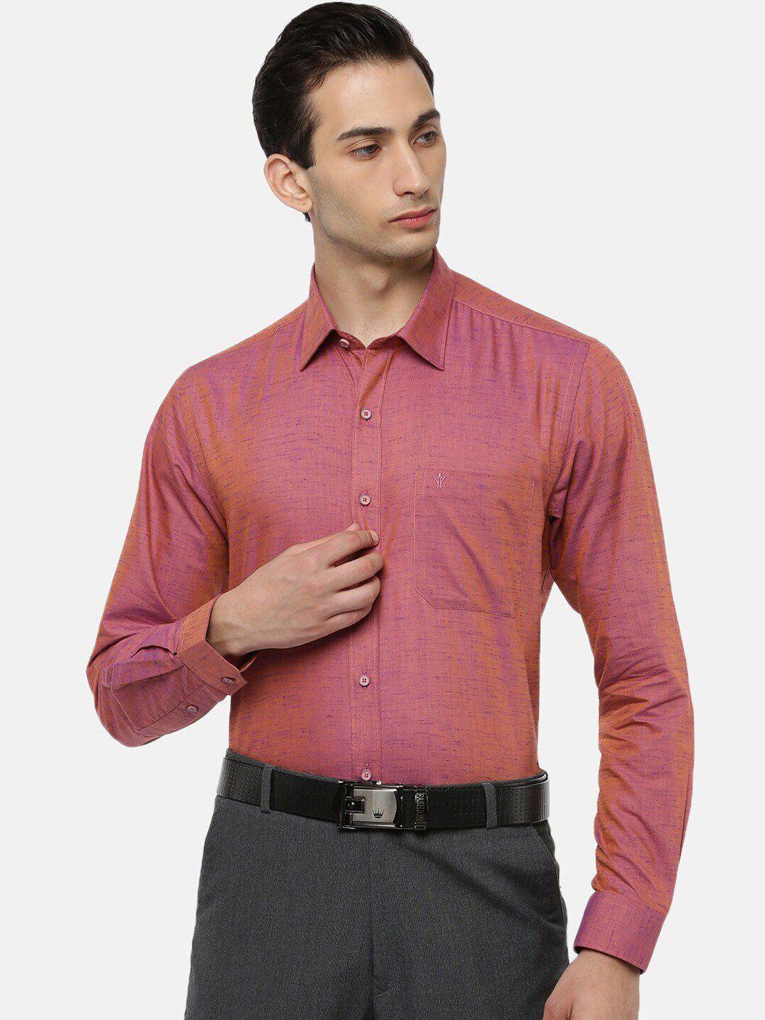 ramraj classic slim fit pure cotton shirt