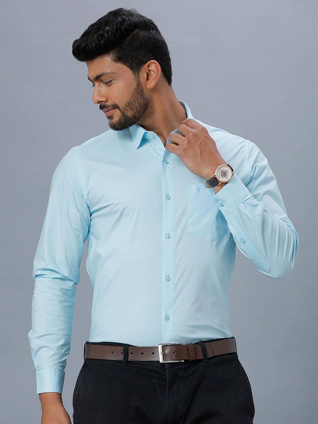ramraj men cotton long sleeves opaque formal shirt
