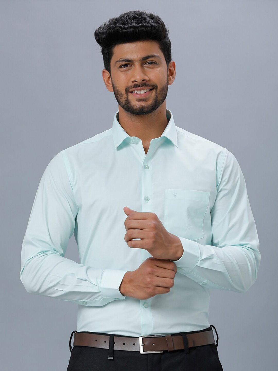 ramraj men cotton long sleeves opaque formal shirt
