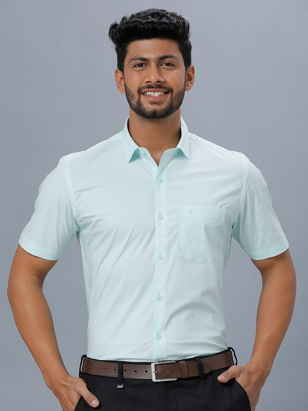 ramraj men cotton short sleeves opaque formal shirt