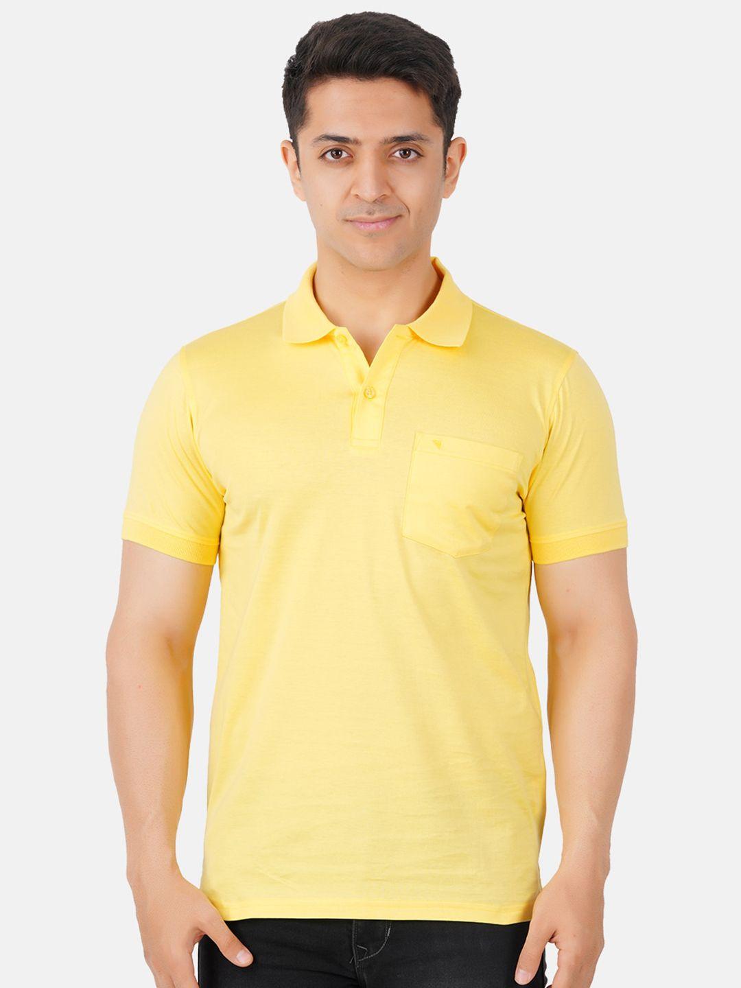 ramraj men polo collar pure cotton t-shirt